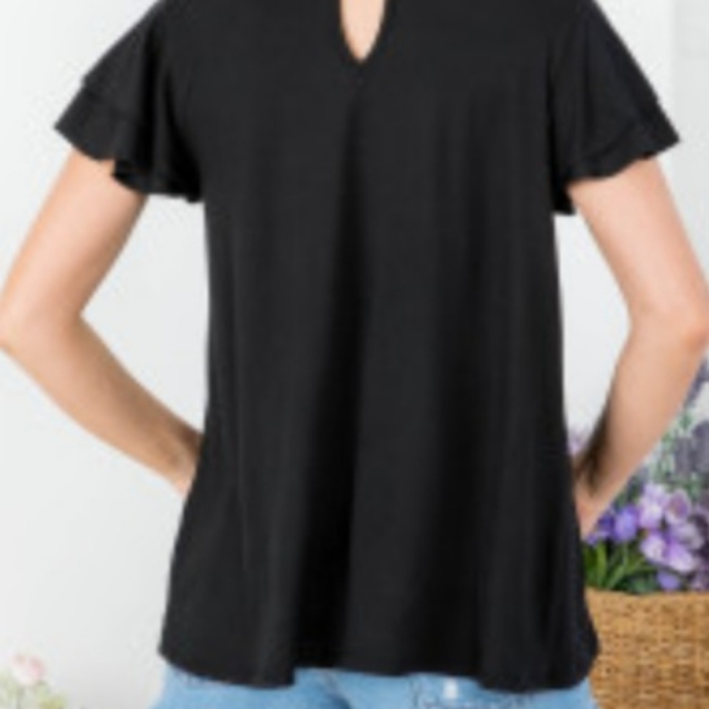 NWT Ruffle Sleeve Blouse - Picture 4 of 5